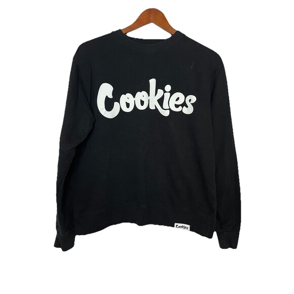 Cookies Men's Small Black Pullover Sweatshirt Logo - Picture 1 of 6